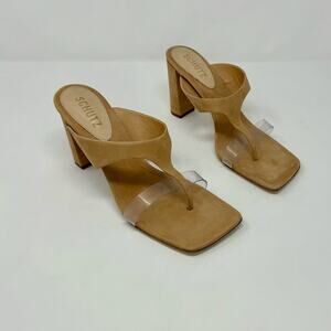 Schutz Daise-Nude Heeled‎ Slide-Size 9.5